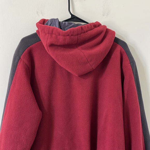 NFL Men's Washington Commanders Burgundy Dark Grey Full Zip Hooded Sweatshirt L - Picture 7 of 10